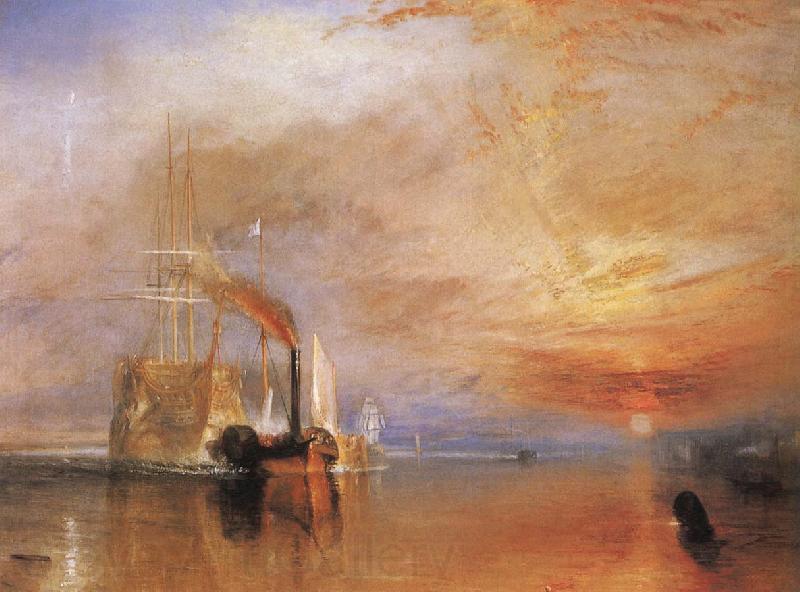 J.M.W. Turner The Fighting Temeraire tugged to her last Berth to be broken up 1838 France oil painting art